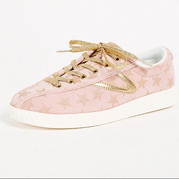 tretorn gold sneakers
